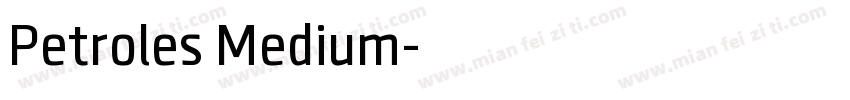 Petroles Medium字体转换